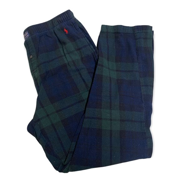 Polo Ralph Lauren Other - Polo Ralph Lauren Sleep Pants Plaid Green Blackwatch Elastic Waist Mens Size L